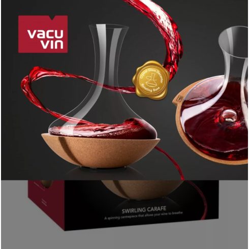 VACUVIN dekantáló forgó alátéttel, kristályüveg